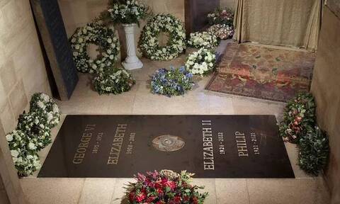 Βασίλισσα Ελισάβετ: Η πρώτη φωτογραφία του τάφου της -Θάφτηκε μαζί με τους γονείς και τον σύζυγό της