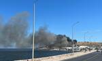 Μυτιλήνη: Φωτιά στο ΚΥΤ του Καρά Τεπέ - Κάηκαν δύο οικίσκοι