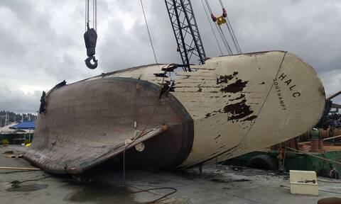 Κέρκυρα: Ανασύρθηκε από το βυθό το ιστορικό σκάφος Αλκυών