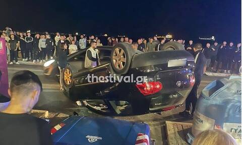 Θεσσαλονίκη: Καραμπόλα 3 οχημάτων, με δύο τραυματίες - Τούμπαρε αυτοκίνητο