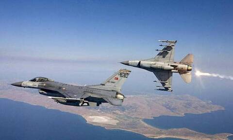 Υπερπτήση ζεύγους τουρκικών F-16 πάνω από την Κίναρο