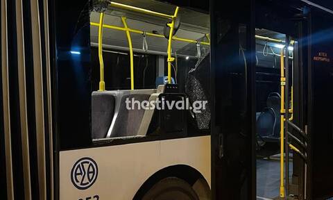 Θεσσαλονίκη: Επεισοδιακή κλοπή σε λεωφορείο -Ληστής έσπασε το παράθυρο