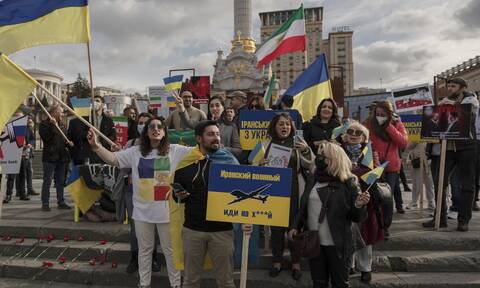 Ουκρανία: Διαδηλώσεις Ιρανών στο Κίεβο