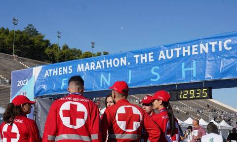 Ελληνικός Ερυθρός Σταυρός: Δυναμικό παρών στον 39ο Αυθεντικό Μαραθώνιο