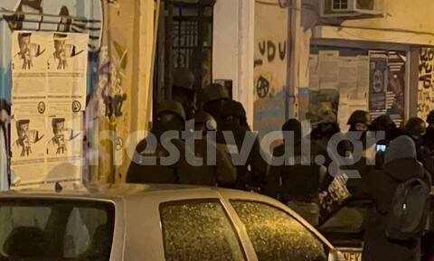 Επιχείρηση εκκένωσης κατάληψης στο κέντρο της Θεσσαλονίκης