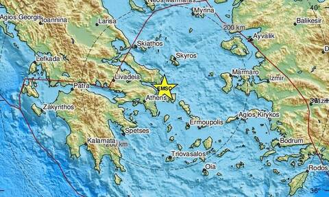 Σεισμός ΤΩΡΑ στη νότια Εύβοια - Αισθητός και στην Αττική (pics)