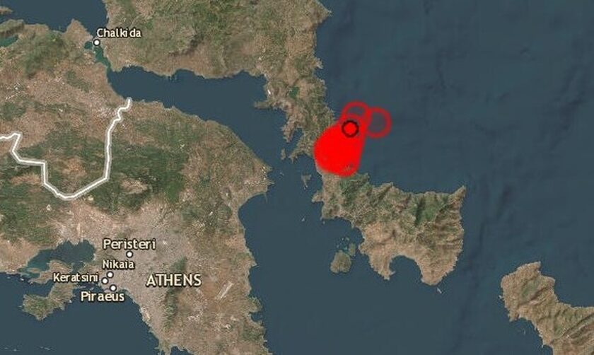 Ισχυρός σεισμός 5 Ρίχτερ στην Εύβοια - Αισθητός και στην Αθήνα