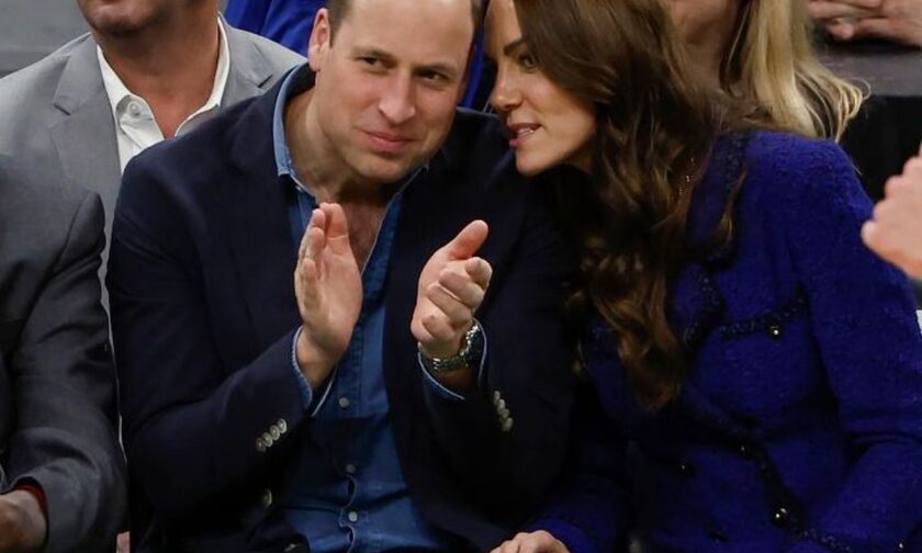 Τι κάνουν Kate και  William σε αγώνα NBA; Θραύση!