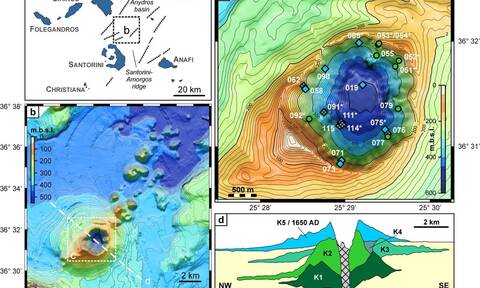 Σαντορίνη: Στο επίκεντρο επιστημονικής μελέτης το ηφαίστειο Κολούμπο