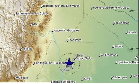 Ισχυρός σεισμός 6,8 ρίχτερ ταρακούνησε την Αργεντινή