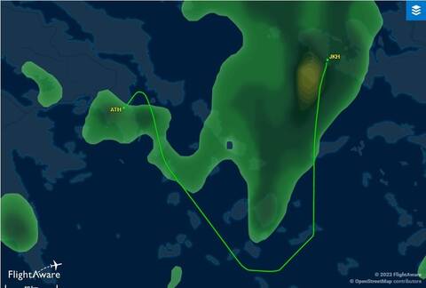 Καιρός: Άλλαξε πορεία αεροσκάφος από τη Χίο λόγω της καταιγίδας