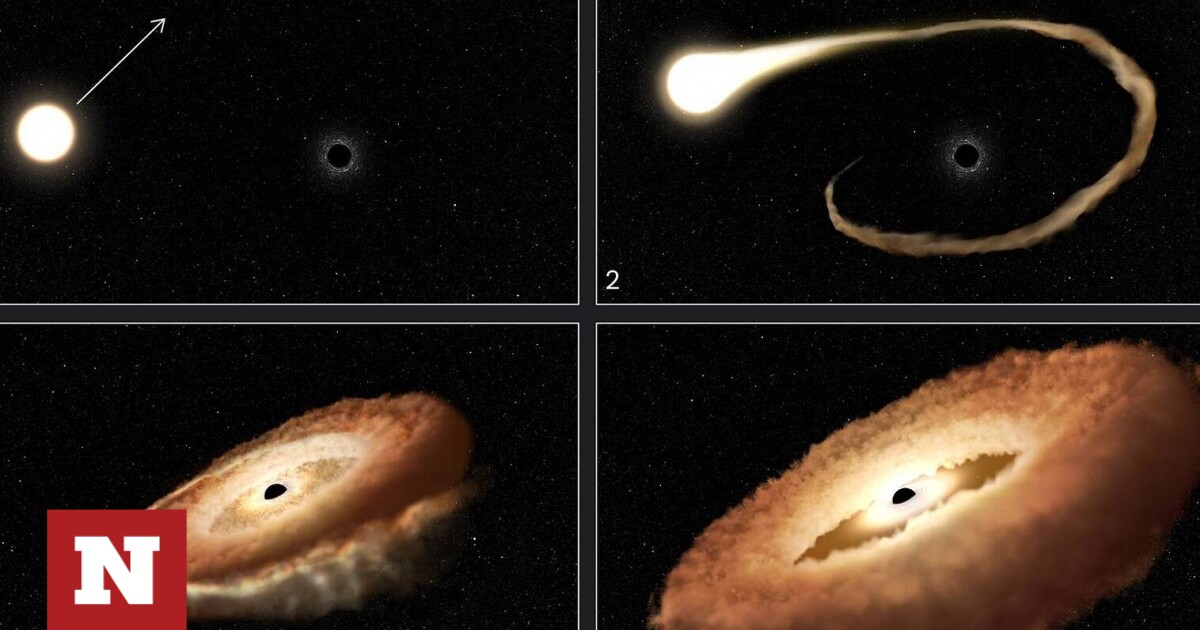 The Hubble telescope recorded a massive black hole … devouring a star (photos) – Newsbomb – News