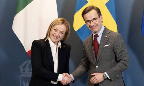 Ιταλία: Συνάντηση Μελόνι με τον Σουηδό πρωθυπουργό - Το μεταναστευτικό στο επίκεντρο της συζήτησης