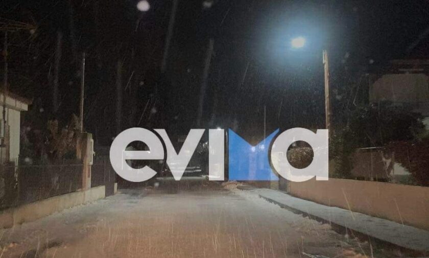 Κακοκαιρία Μπάρμπαρα: Νέος γύρος χιονοπτώσεων στην Εύβοια - Άσπρισαν τα πάντα σε δευτερόλεπτα