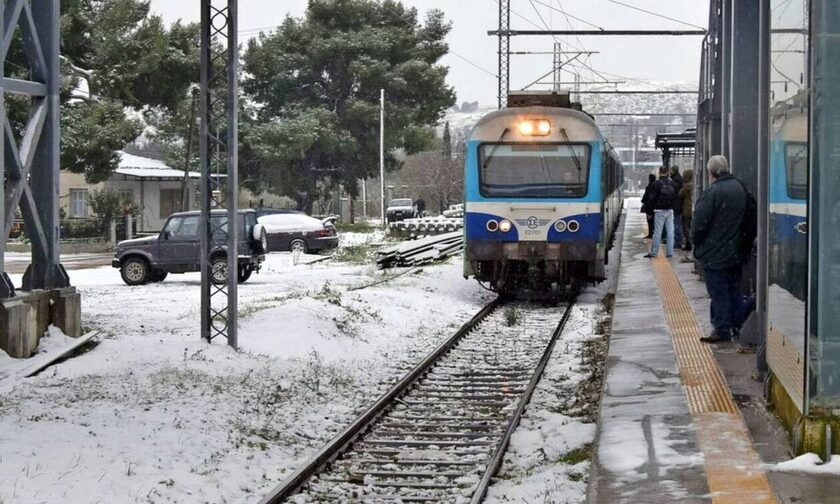 Κακοκαιρία «Μπάρμπαρα»: Κατάργηση αμαξοστοιχιών της Hellenic Train