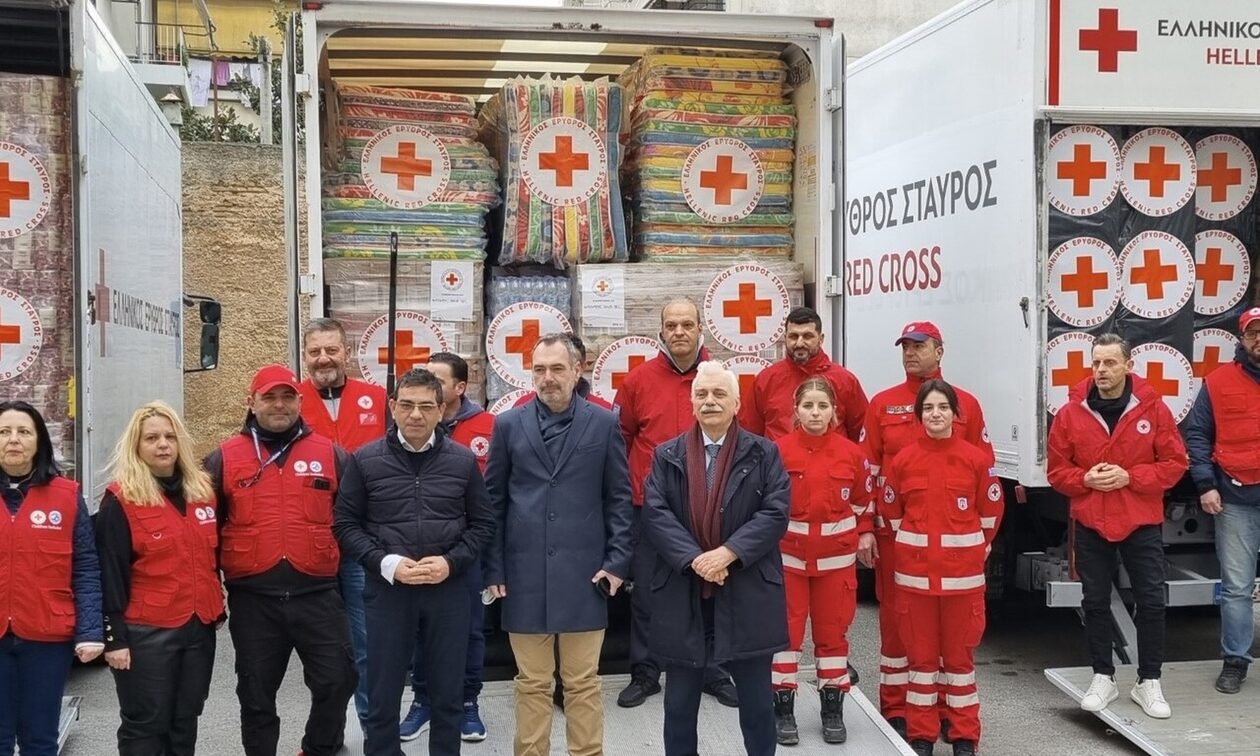 Σεισμός Τουρκία: Ξεκίνησε το κομβόι του Ελληνικού Ερυθρού Σταυρού με την ανθρωπιστική βοήθεια