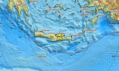 Σεισμός τώρα στην Κρήτη - Σε περιοχή του Ηρακλείου το επίκεντρο (pics)