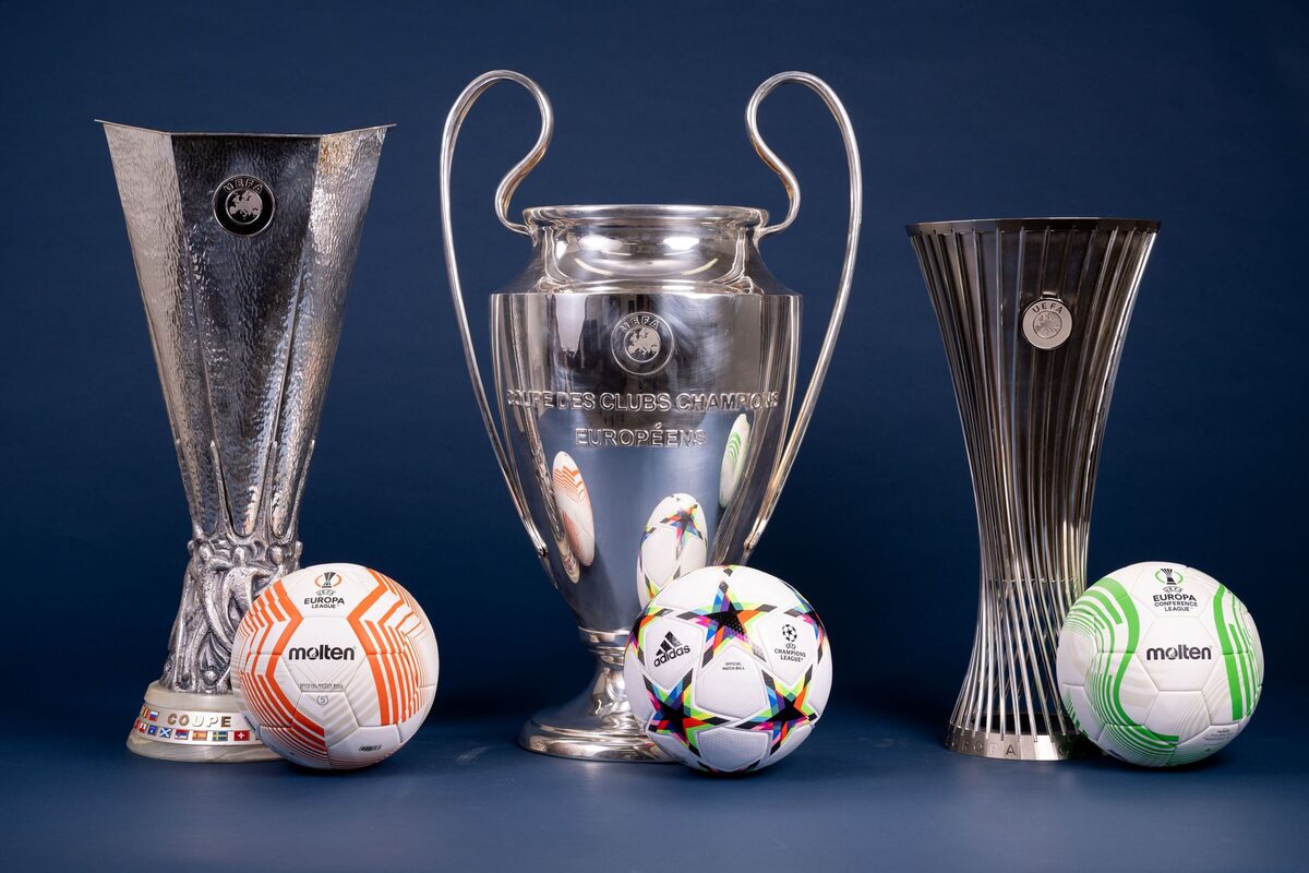 Τα τρόπαια των Champions League, Europa League και Conference League