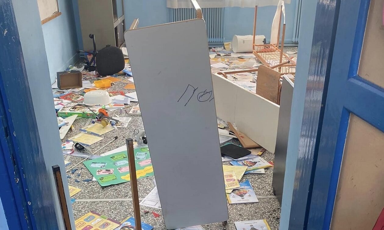 Σέρρες: Άγνωστοι βανδάλισαν το Δημοτικό Σχολείο Καστανούσας