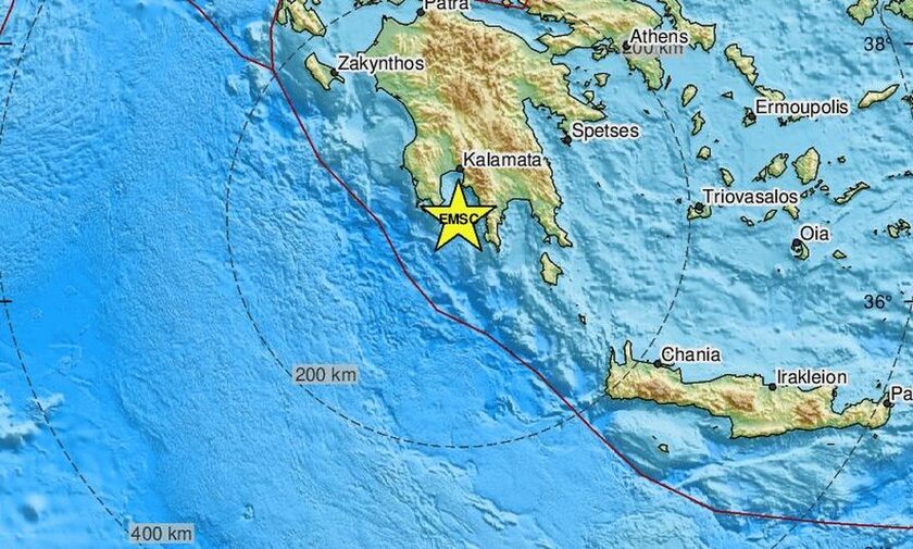 Σεισμός στον Μεσσηνιακό Κόλπο – Κοντά στην Κορώνη το επίκεντρο (pics)