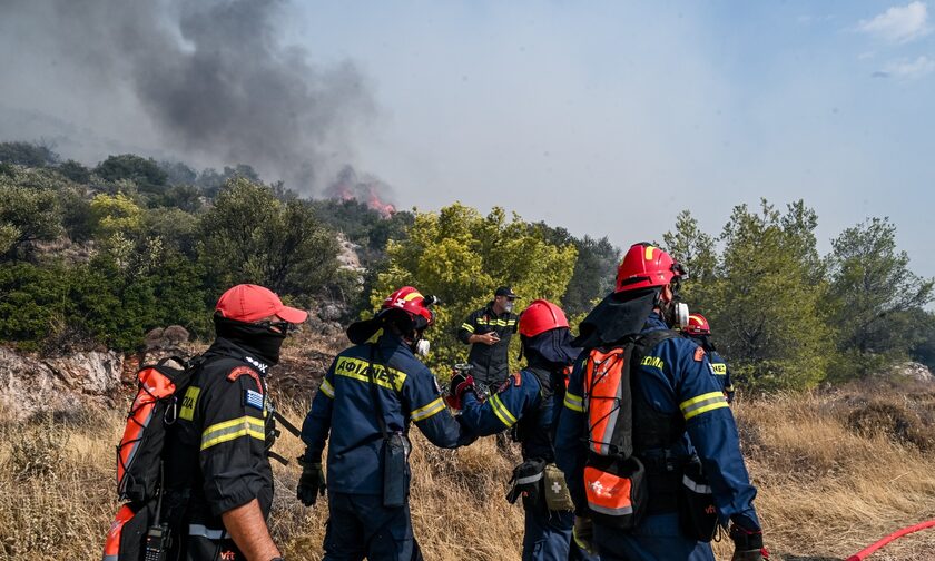 Φωτιά στην Πάρνηθα: Άγνωστοι επιτέθηκαν σε πυροσβέστες – Παρέμβαση της αστυνομίας